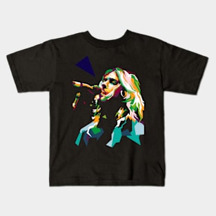 Singer Song Writer In Wpap Kids T-Shirt